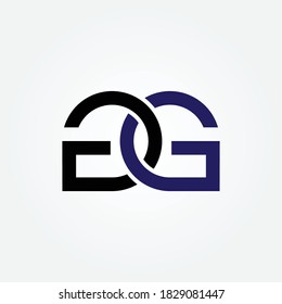 Vector de diseño de logotipo de monograma de letras GG para uso múltiple 