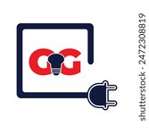  GG letter special vector logo design