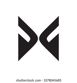 gg letter vector logo