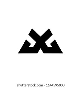 gg letter vector logo