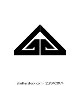 gg letter vector logo
