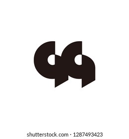 gg letter vector logo