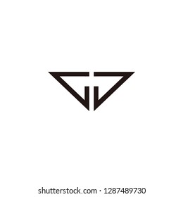 gg letter vector logo. gd letter vector logo