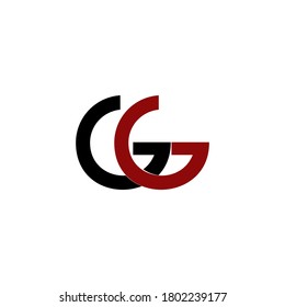 gg letter vector logo initial