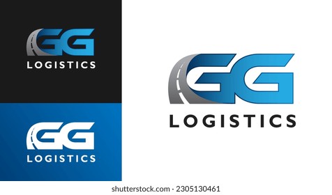 GG Logistics Highway-Logo-Vorlage
