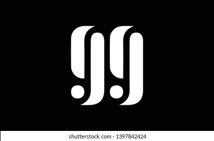 GG logo design template vector illustration