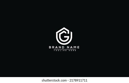 Gg Logo Design Template Vector Graphic Stock Vector (Royalty Free ...