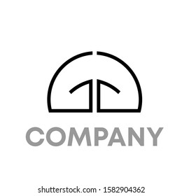 gg logo icon design template sign