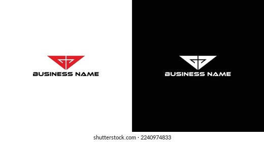 GG Logo plantilla de diseño de letras iniciales ilustración vectorial