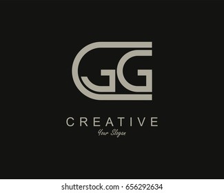 GG Logo. Letter design vector