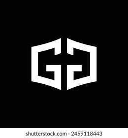 GG logo. GG set , G G design. White GG letter. GG, G G letter logo design.