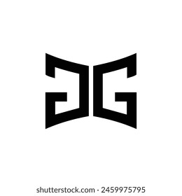 GG logo. GG set , G G design. White GG letter. GG, G G letter logo design.