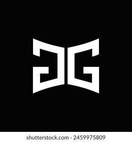 GG logo. GG set , G G design. White GG letter. GG, G G letter logo design.