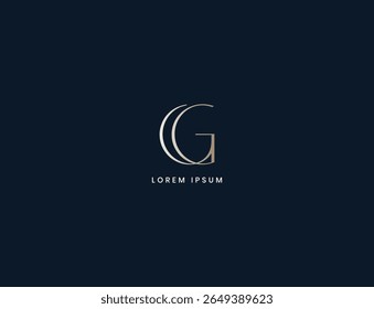 gg minimal letter logo design, gg typography corporate business, gg initials