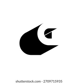 GG Negative Space Monogram Logo – Modern Minimal Lettermark Design