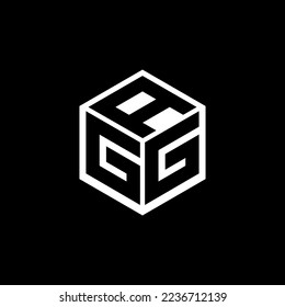 GGA letter logo design in illustration. Vector logo, calligraphy designs for logo, Poster, Invitation, etc.