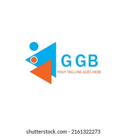 GGB letter logo creative design with vector graphic