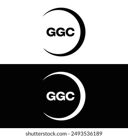 GGC logo. G G C design. White GGC letter. GGC, G G C letter logo design.  letter logo design in GOLD, 