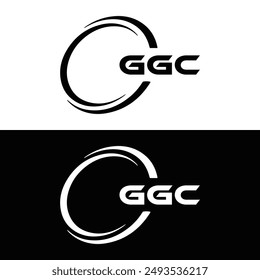 GGC logo. G G C design. White GGC letter. GGC, G G C letter logo design.  letter logo design in GOLD, 