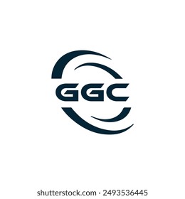 GGC logo. G G C design. White GGC letter. GGC, G G C letter logo design. letter logo design in GOLD, 