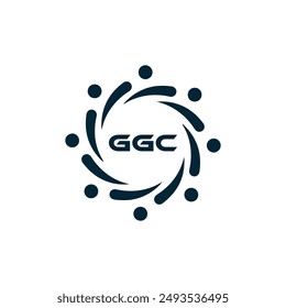 GGC logo. G G C design. White GGC letter. GGC, G G C letter logo design. letter logo design in GOLD, 