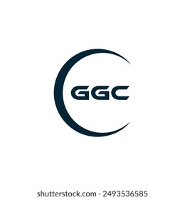 GGC logo. G G C design. White GGC letter. GGC, G G C letter logo design. letter logo design in GOLD, 
