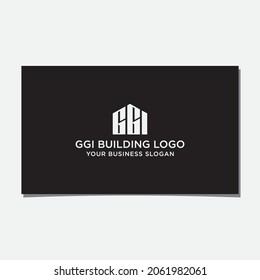 GGI BUILDING LOGO DESIGN VECTOR