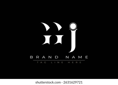 GGJ abstract letter logo design. This logo is designed by three abstract letters.