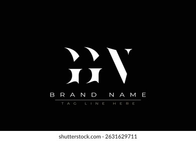 GGN abstract letter logo design. This logo is designed by three abstract letters.