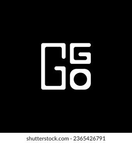 GGO letter logo vector design, GGO simple and modern logo. GGO luxurious alphabet design  
