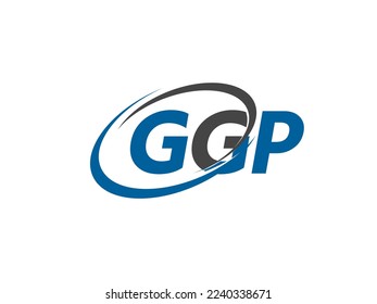 GGP letter creative modern elegant swoosh logo design