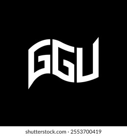 GGU logo design, GGU simple and modern logo. GGU luxurious alphabet design  