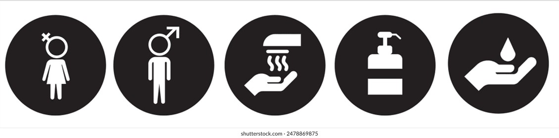 Gguidance pictogram icons about social life.Guidance icon set vector illustration, airport, bus station, shopping mall