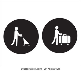 Gguidance pictogram icons about social life.Guidance icon set vector illustration, airport, bus station, shopping mall