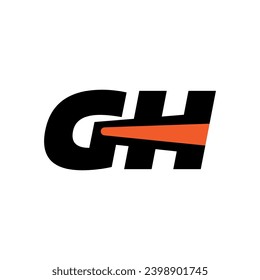 Markenname der GH Anfangsbuchstaben mit Lichtpunkten.