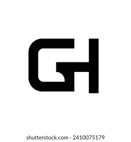 GH bussines design logo vector monogram letter