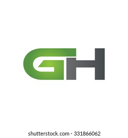 Gh Company Linked Letter Logo Green Stock Vector (Royalty Free ...