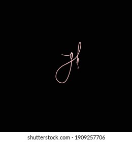 gh handwritten logo for identity