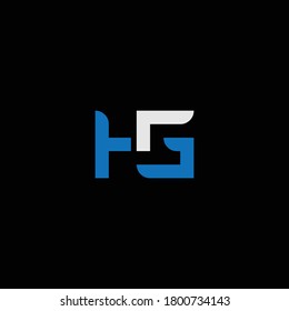 GH or HG abstract outstanding professional business awesome artistic branding company different colors illustration logo