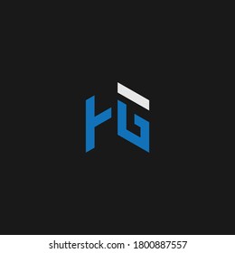 GH or HG abstract outstanding professional business awesome artistic branding company different colors illustration logo