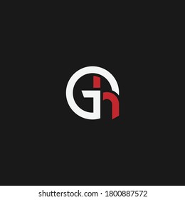 GH or HG abstract outstanding professional business awesome artistic branding company different colors illustration logo