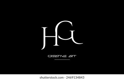 GH, HG, G, H abstract letters logo monogram