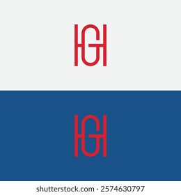 GH, HG, G, H, Abstract Letters Logo Monogram. GH Letter Logo Design with in differenr Background Illustration Vector,
