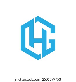 GH or HG  letter logo vector design for business and monogram