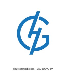 Diseño de Vector de logotipo de letra GH o HG para negocios y monograma
