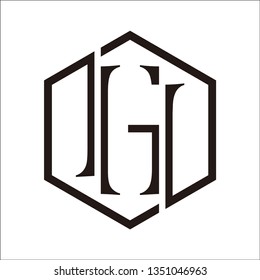 GH or HG logo initials