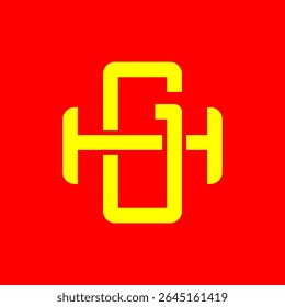 GH or HG monogram logos overlapping