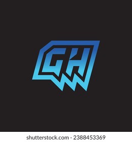 Ayuda para el diseño inicial del logotipo de inspiración GH e ideas de clan de juegos