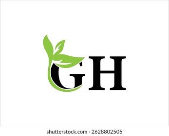 Vector de logotipo de combinación de letras Gh