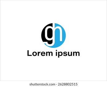 Gh letter combination logo vector